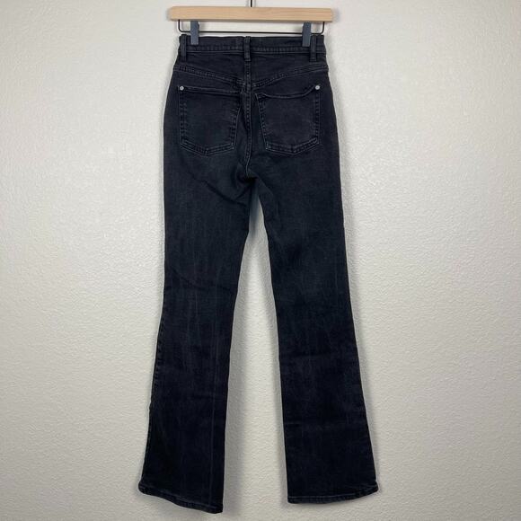 Free People We The Free French Girl Flare Jean Misty Black 24 Revolve - Picture 6 of 16